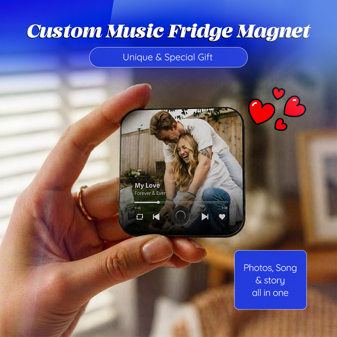 Personalized Music Fridge Magnet