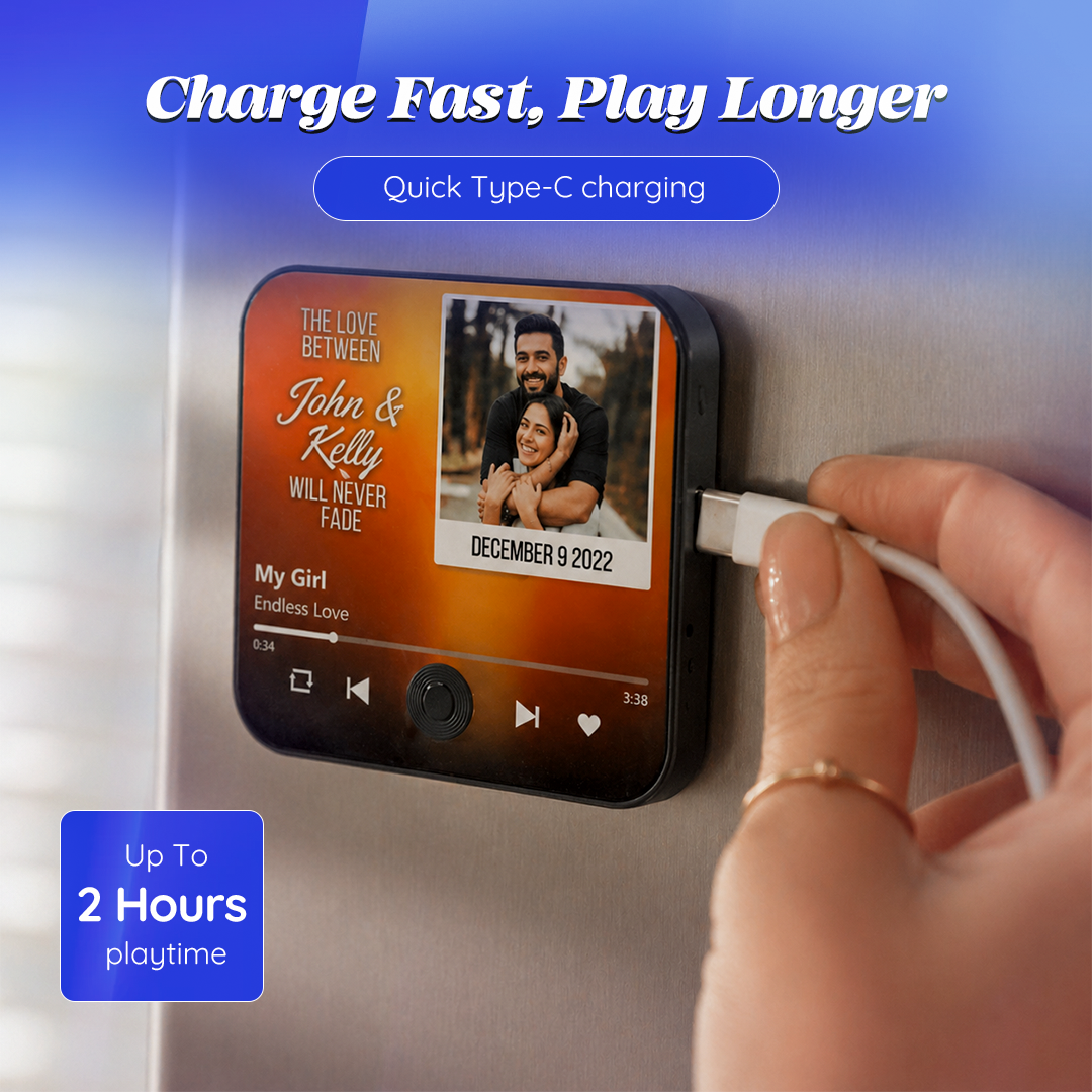 Personalized Music Fridge Magnet